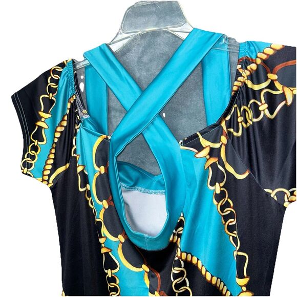 NWOT Womens Loose Sundress Casual Off Shoulder Beach Maxi Back V Neck - Picture 6 of 7